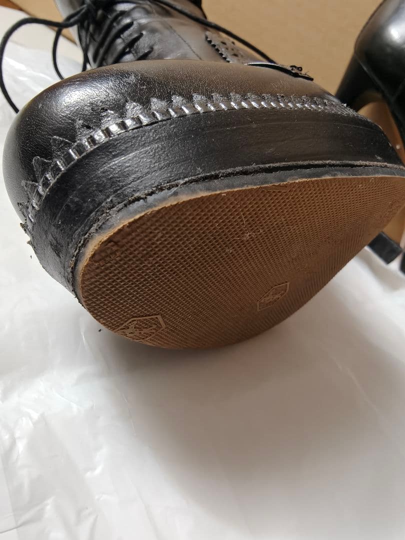 BURBERRY ハイヒール ミドルブーツ ウィングチップ 美品