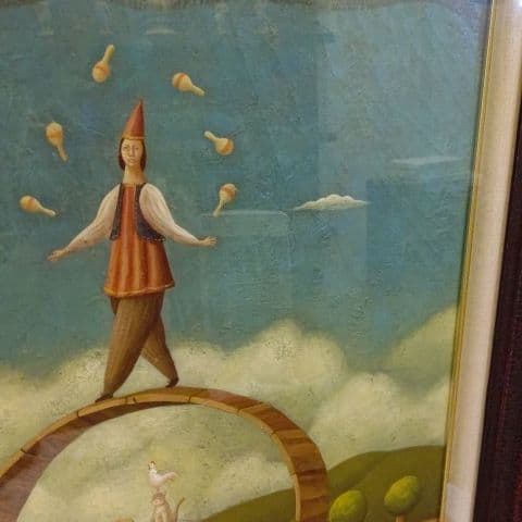 山口高　曲芸師　F10号