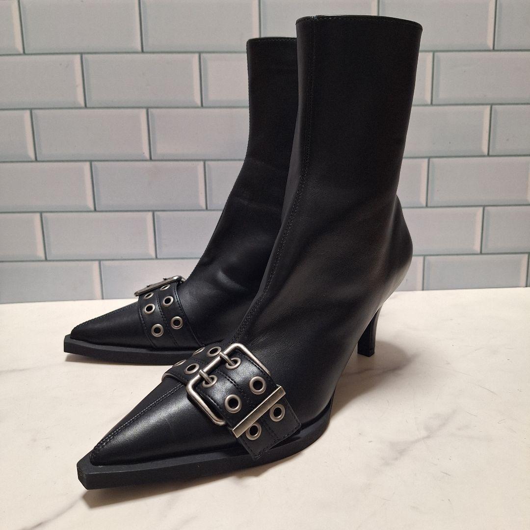 【美品】 SLY BELTED 2WAY BOOTS 23.5 ブーツ 黒
