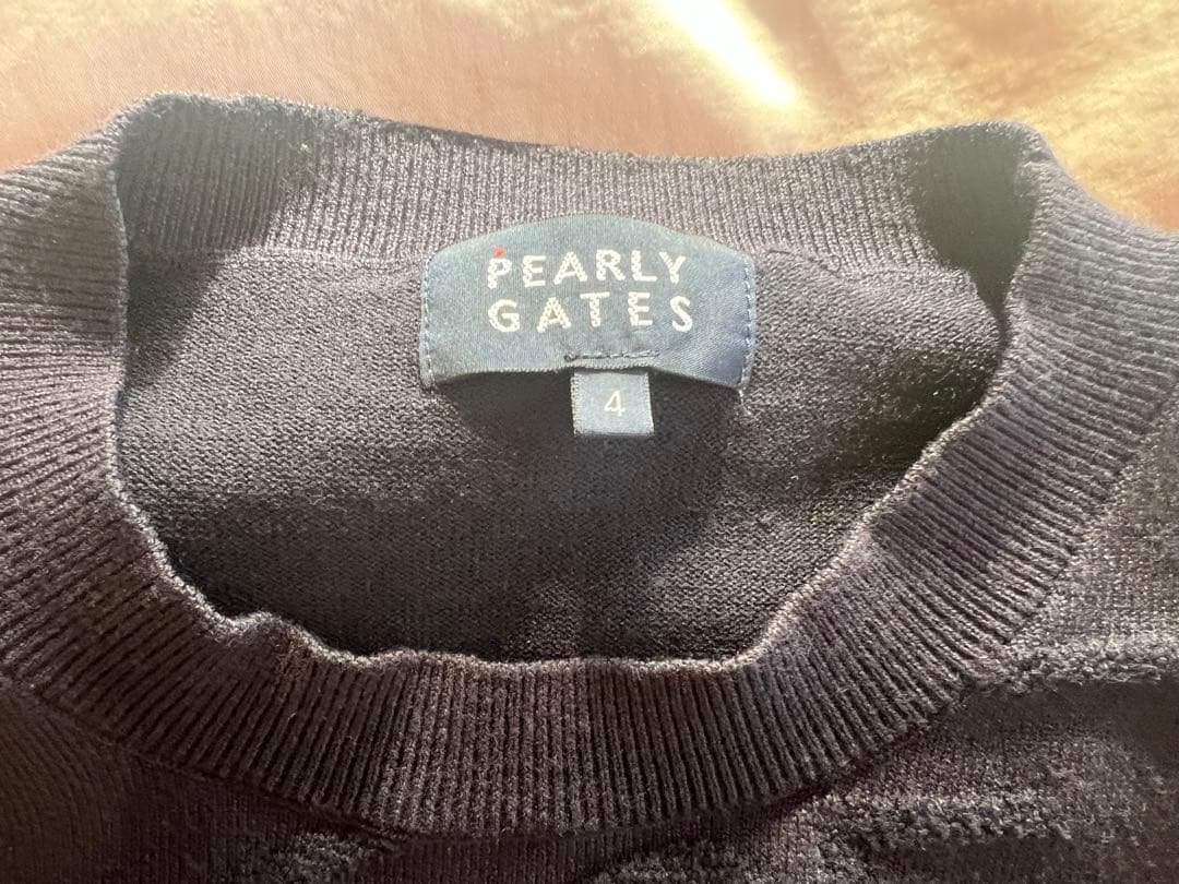 PEARLY GATES ネイビー ロゴセーター サイズ4