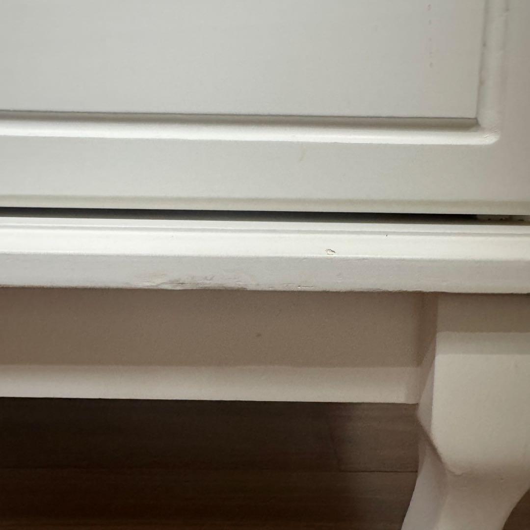 【まこちゃん専用】猫脚　5段チェスト リボンモチーフ 姫系家具