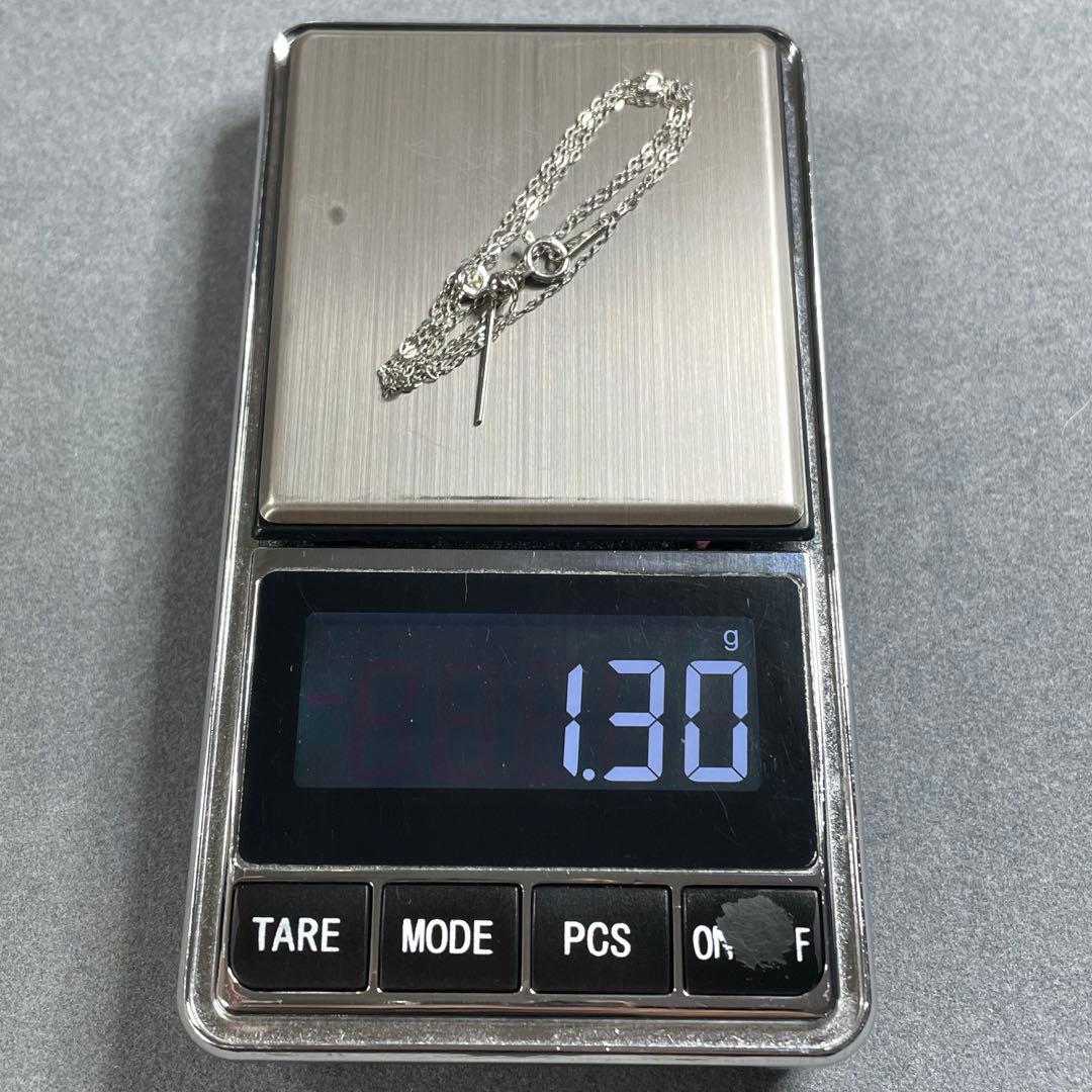 専用JZ1★pt950 ダイヤモンド 長45cm 幅1mm 調整可能ピンチェーン