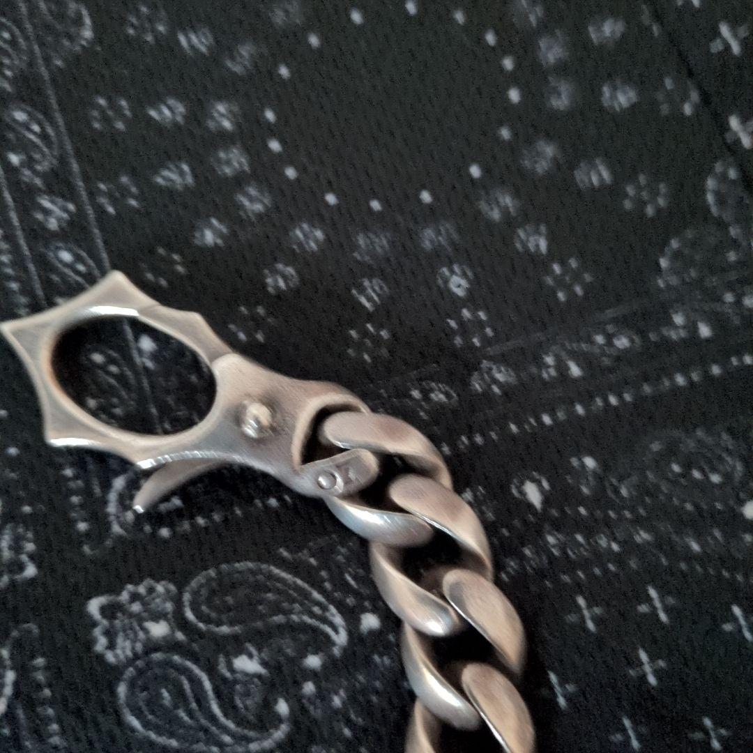 シルバーリンクチェーンウォレットチェーン