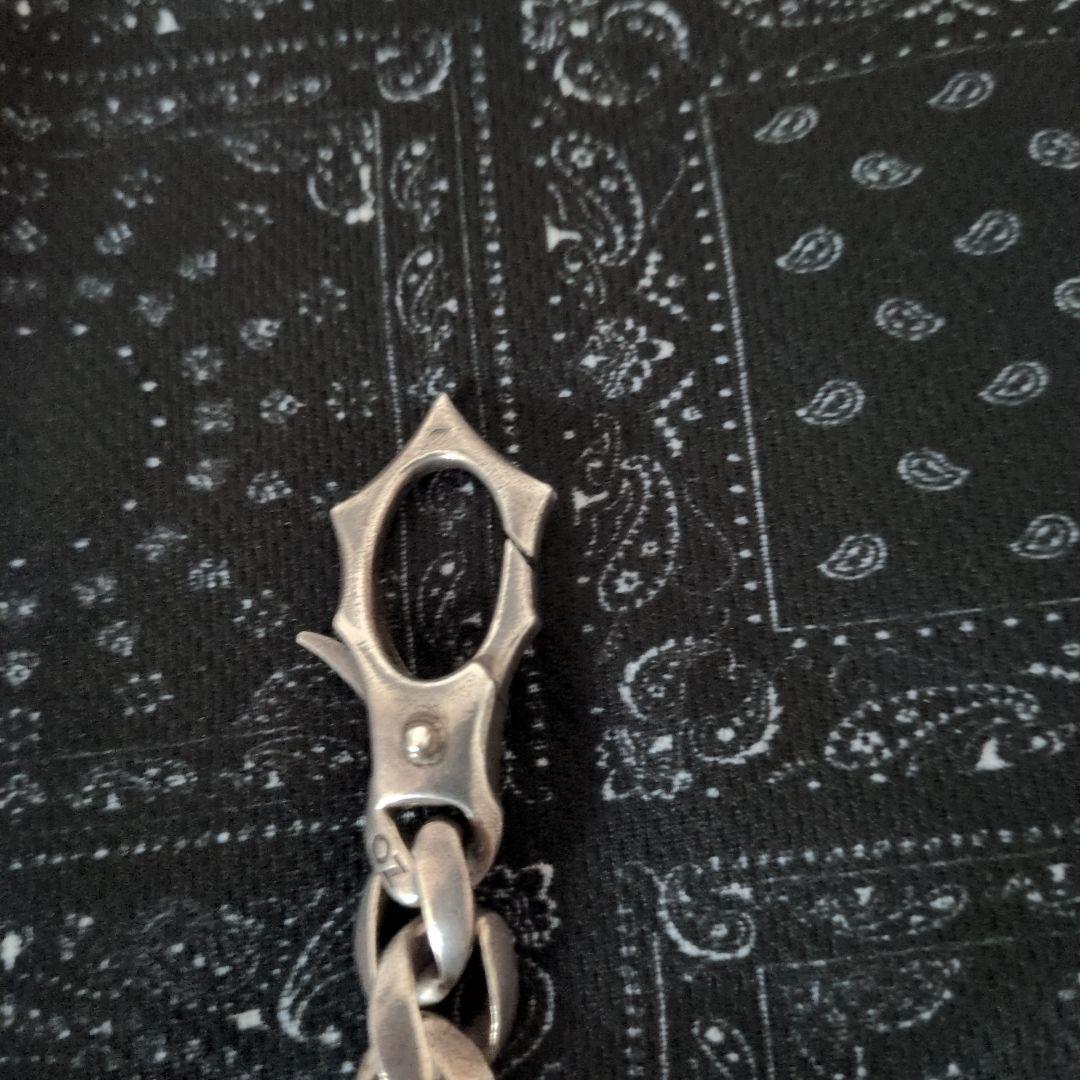 シルバーリンクチェーンウォレットチェーン