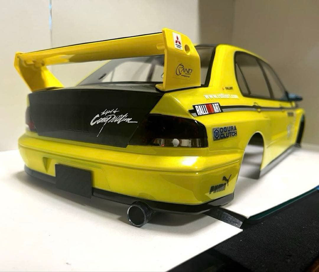 ラジコン 1/10 タミヤ 三菱ランサーエボリューションⅦボディのみ。未走行