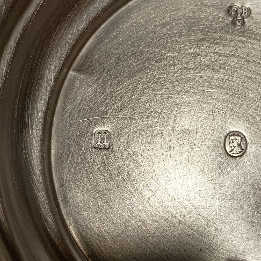 ボタントレー　銀製　純銀　シルバー925　1935年製　21グラム　直径約7cm