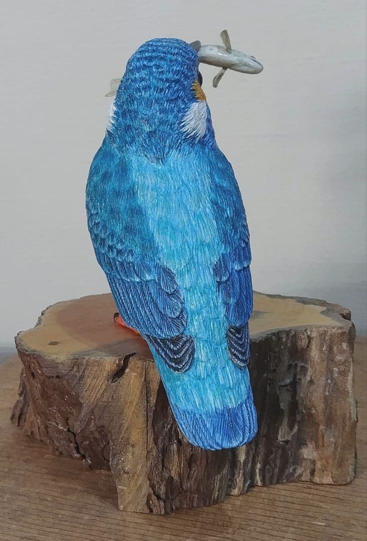 ミニバードカービング　\"カワセミ“