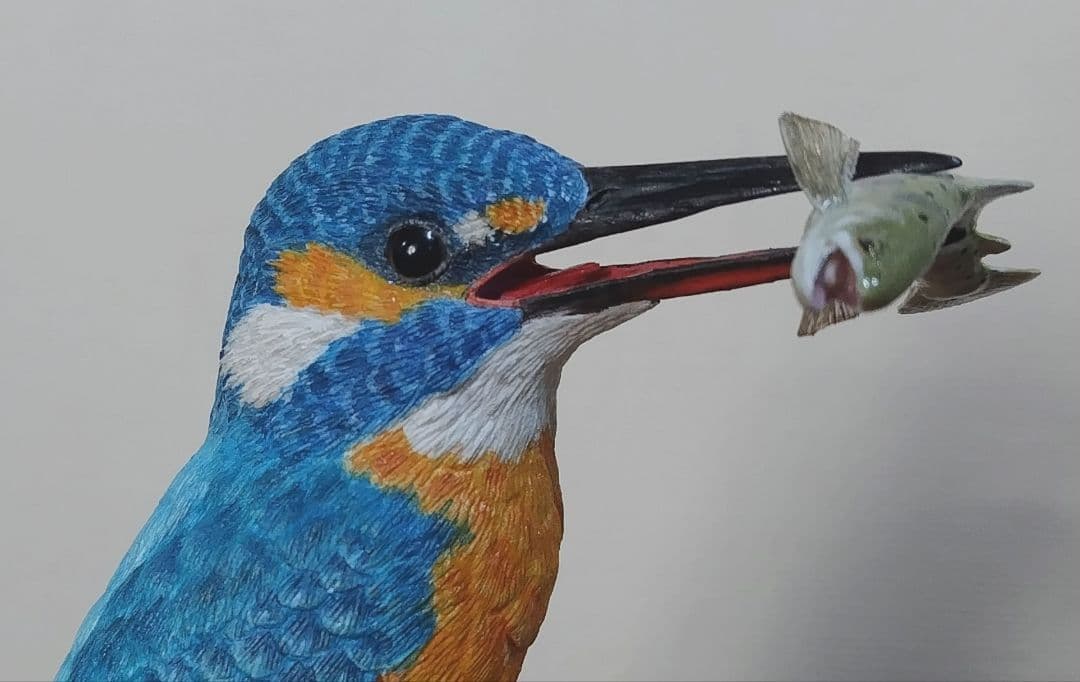 ミニバードカービング　\"カワセミ“