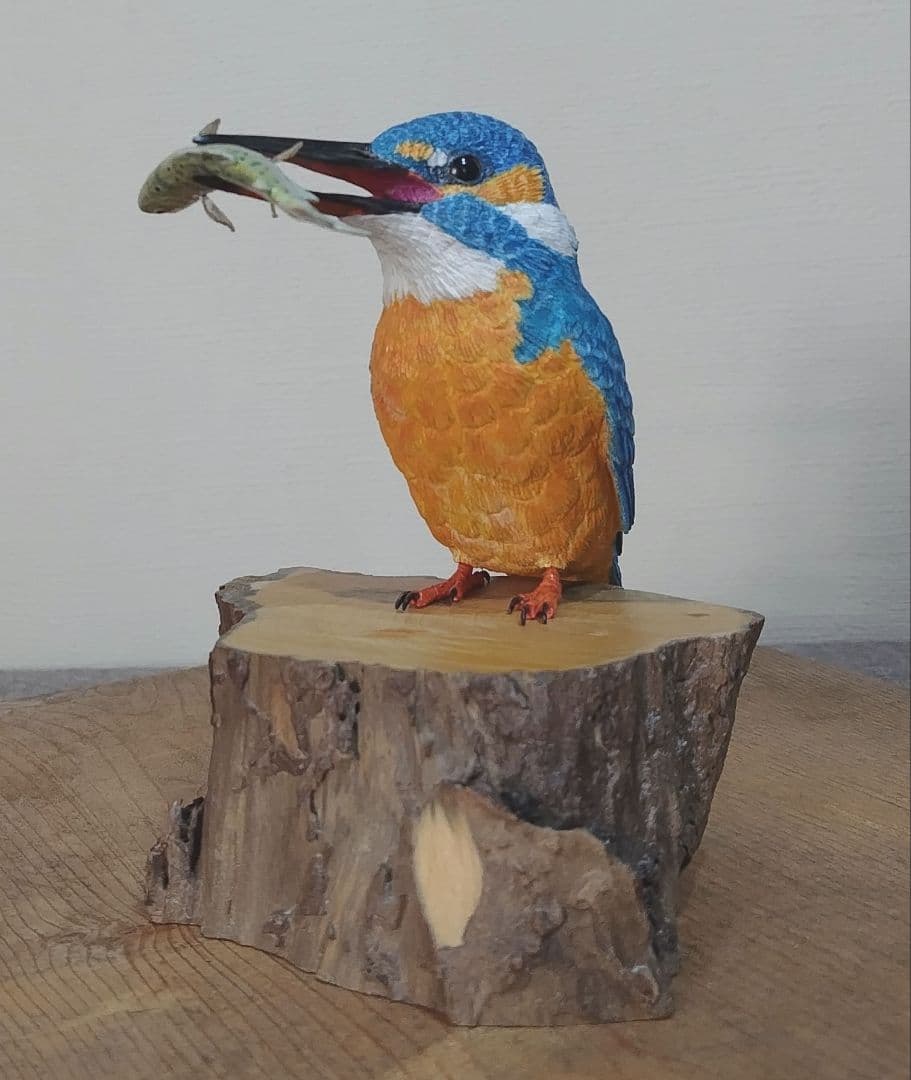 ミニバードカービング　\"カワセミ“