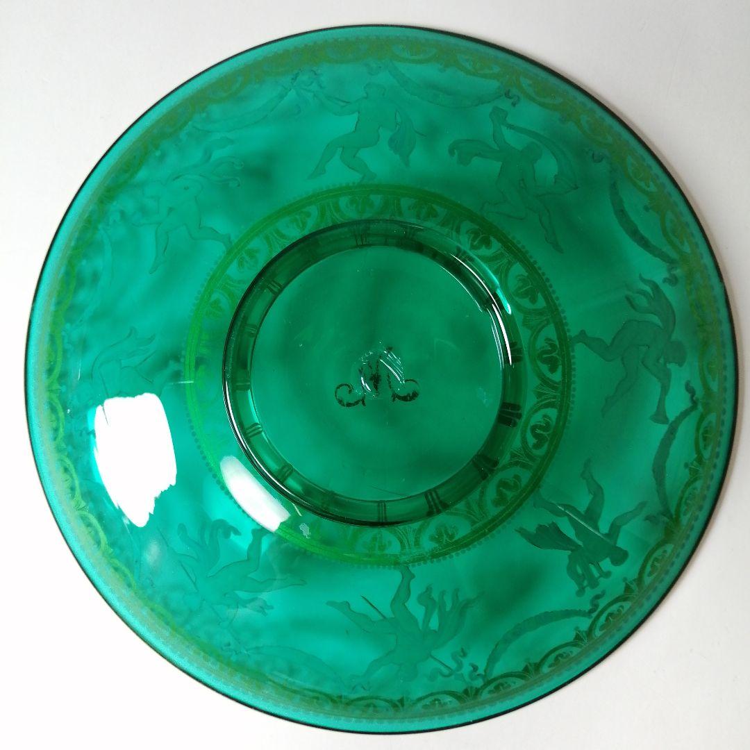 イタリア　ベネチアングラス　ヴェネツィア　ムラノ　エナメル彩　金彩　皿　ボウル