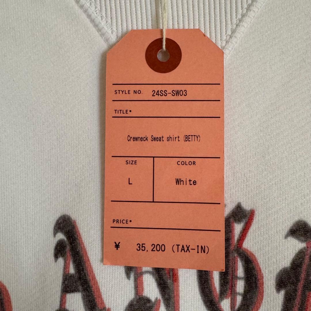 【美品】ブラックウィドー　スウェット　ベティちゃん　Lサイズ　タグ付き