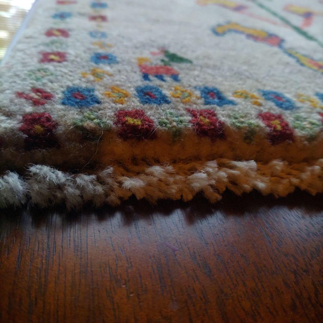 イラン シラーズ 手織り 草木染 座布団ギャッベ チェアマット