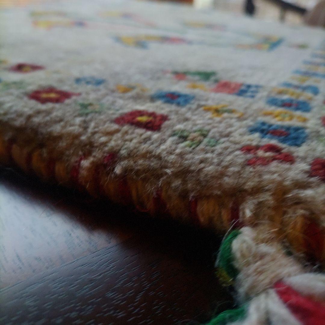 イラン シラーズ 手織り 草木染 座布団ギャッベ チェアマット