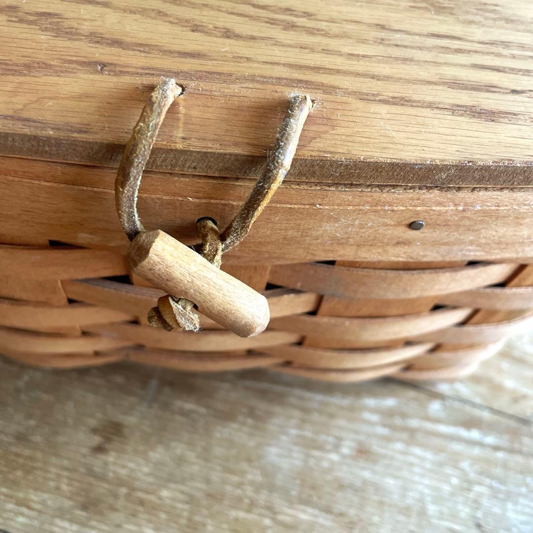 アメリカ アンティーク 大きな ロンガバーガー ピクニック バスケット