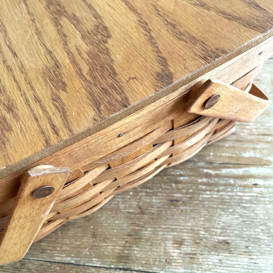 アメリカ アンティーク 大きな ロンガバーガー ピクニック バスケット