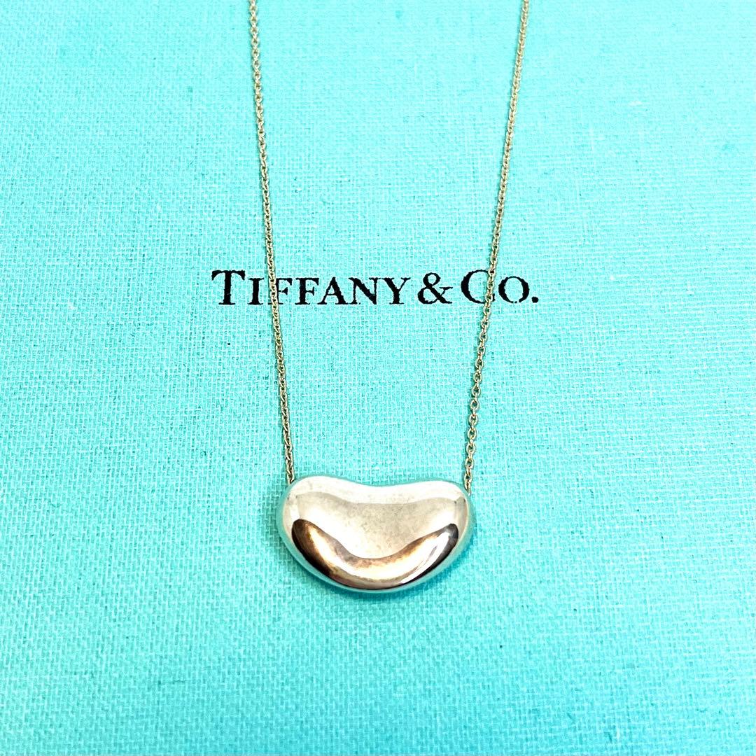 ティファニー ビーンネックレス ラージサイズ トップ シルバー 925 2.0