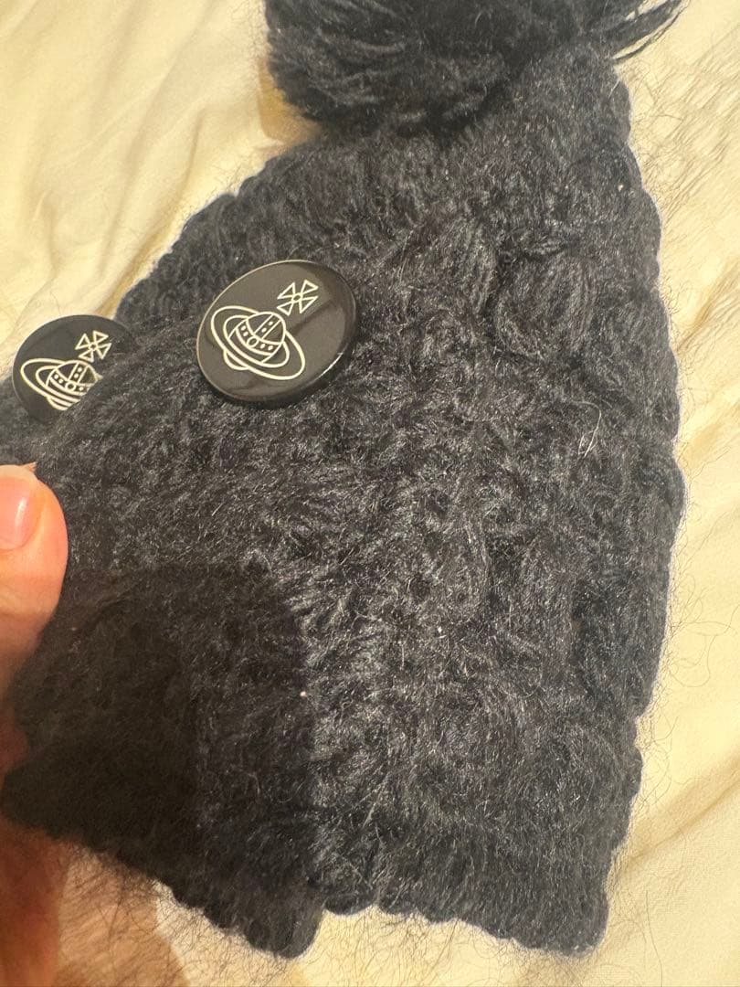 【Vivienne Westwood accessories】ニット帽 ブラック