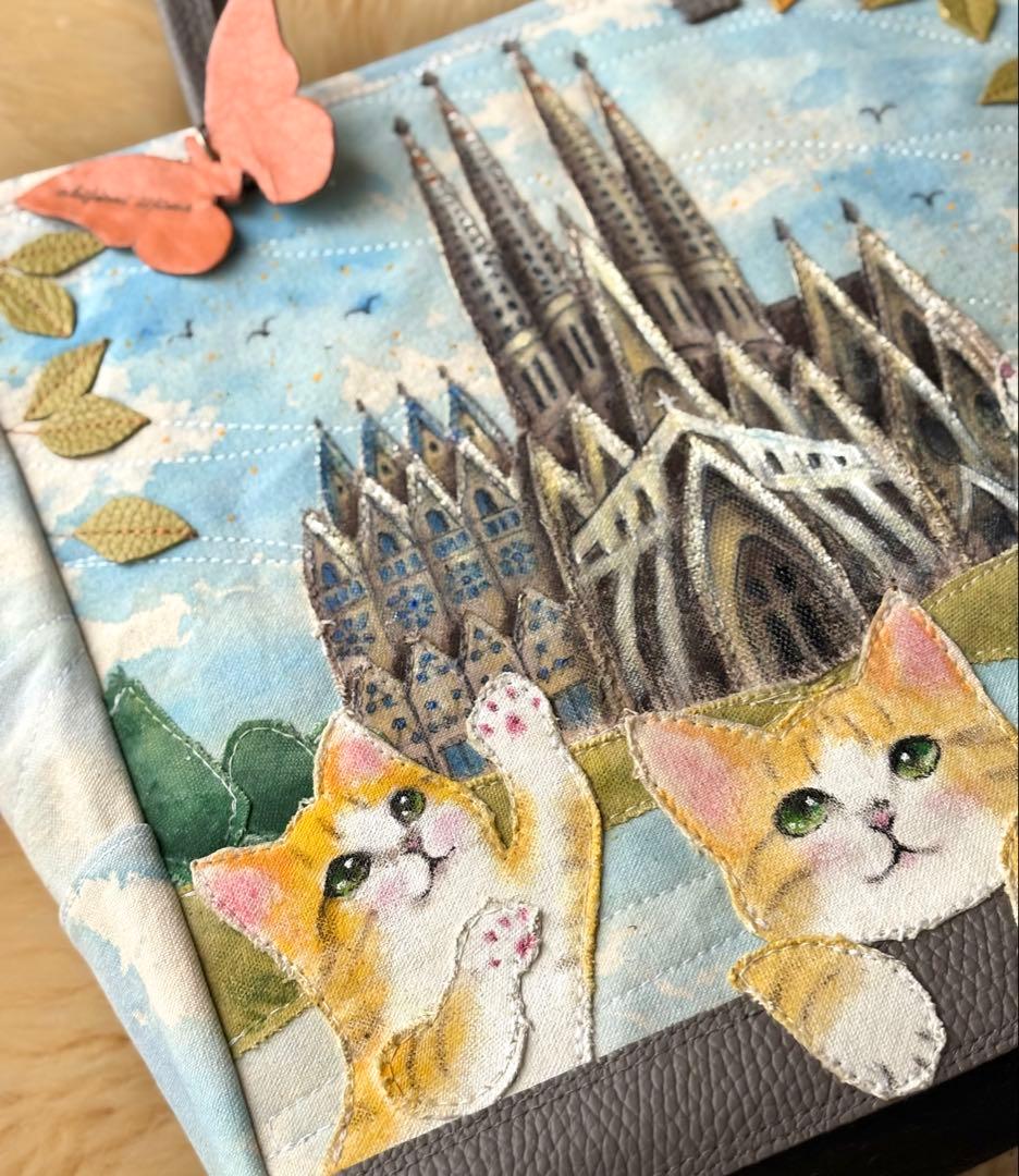 かおり様オーダー　\"サグラダ・ファミリアとニャンズ\"