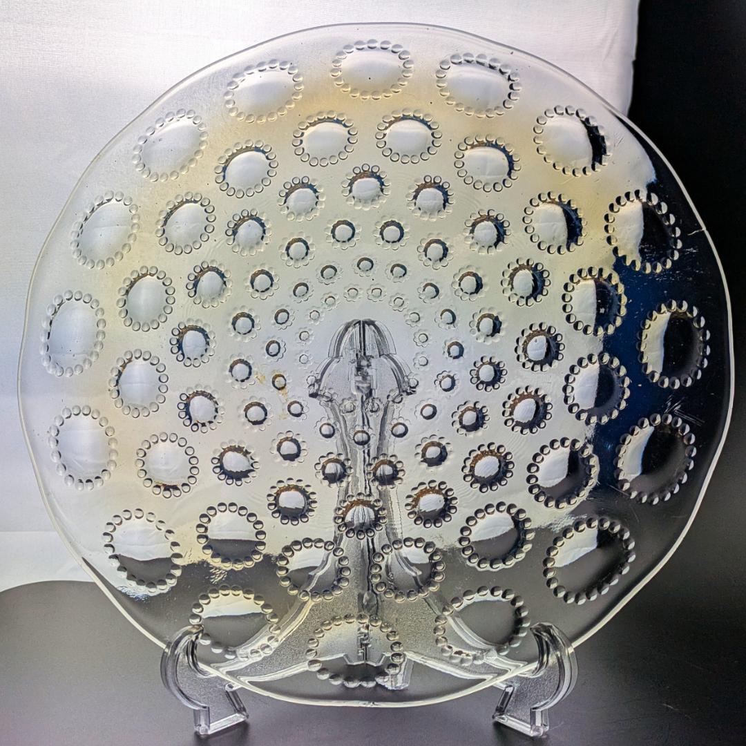 ルネ・ラリック アスター オパルセント大皿 27cm 1935頃 マルシャック