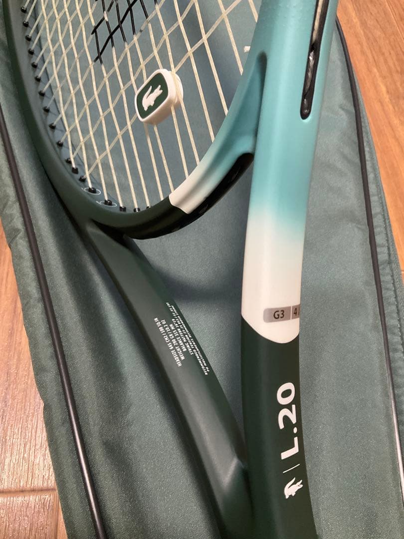 ラコステ LACOSTE L.20 ラケット 超美品　ナチュラル張上　ステンシル