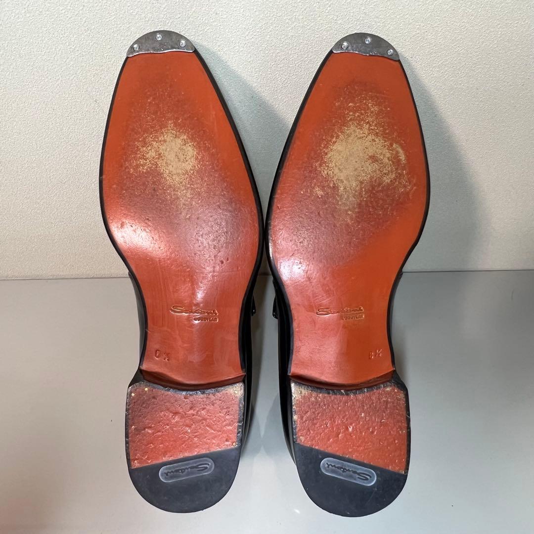 【数回使用程度】サントーニ シングルモンク ブラック 16486 サイズ8.5