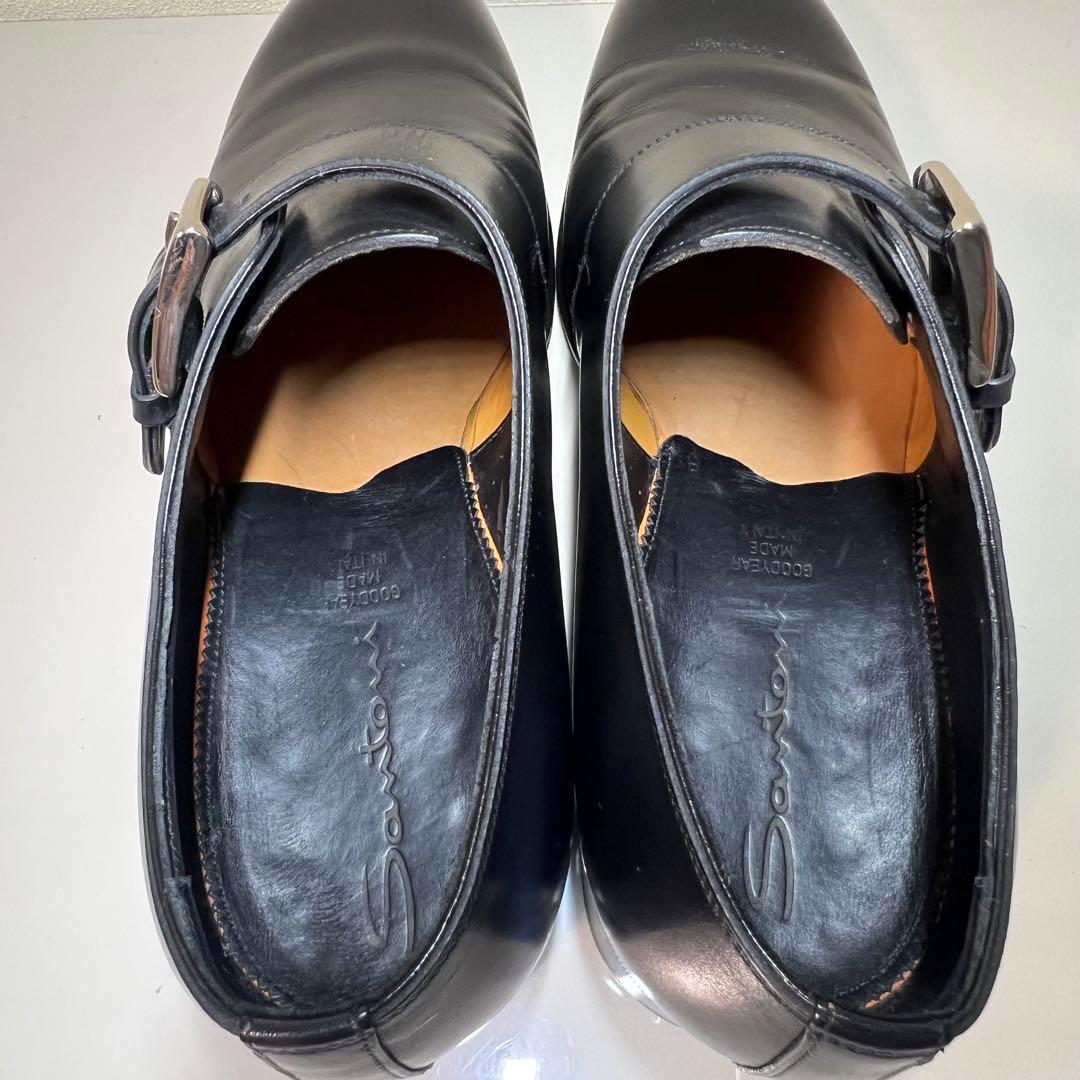 【数回使用程度】サントーニ シングルモンク ブラック 16486 サイズ8.5