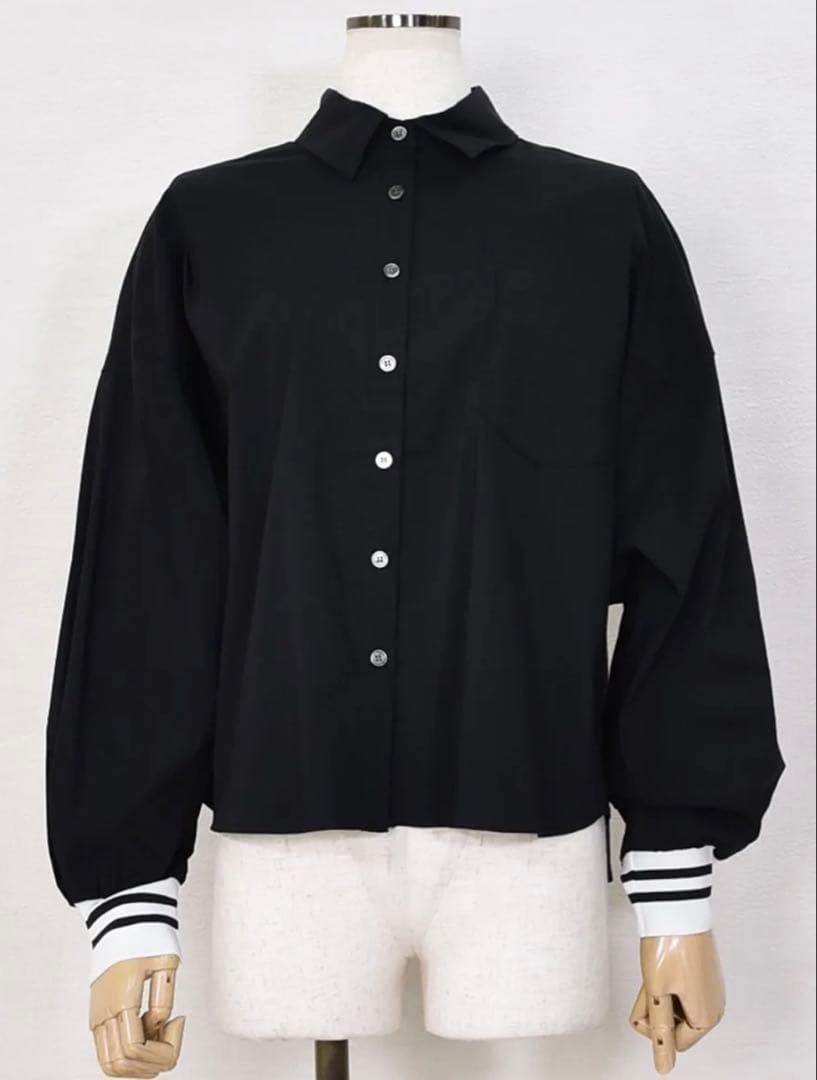 Dignite collier サイドラインシャツ