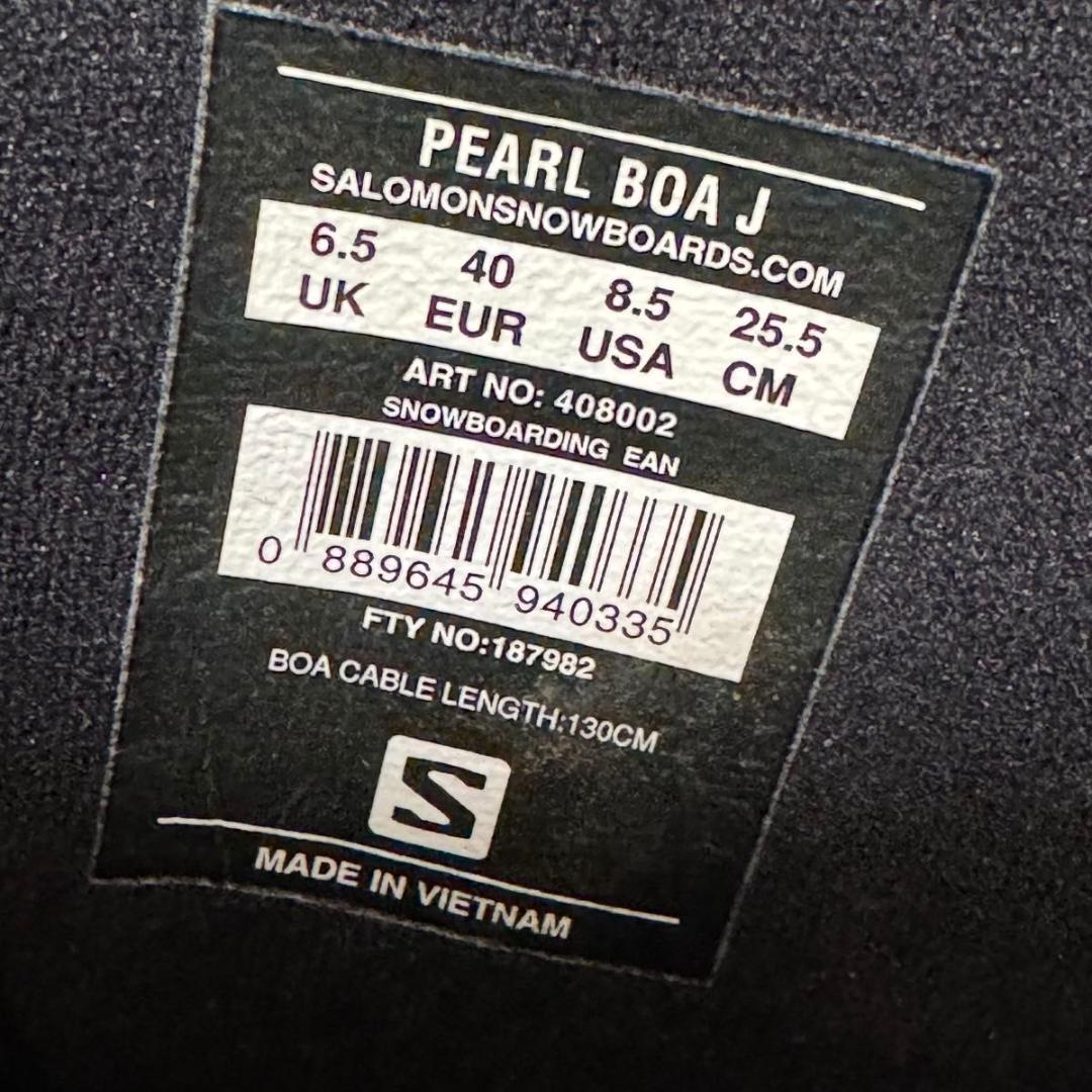 SALOMON サロモン スノーボードブーツ PEARL BOA J 25.5