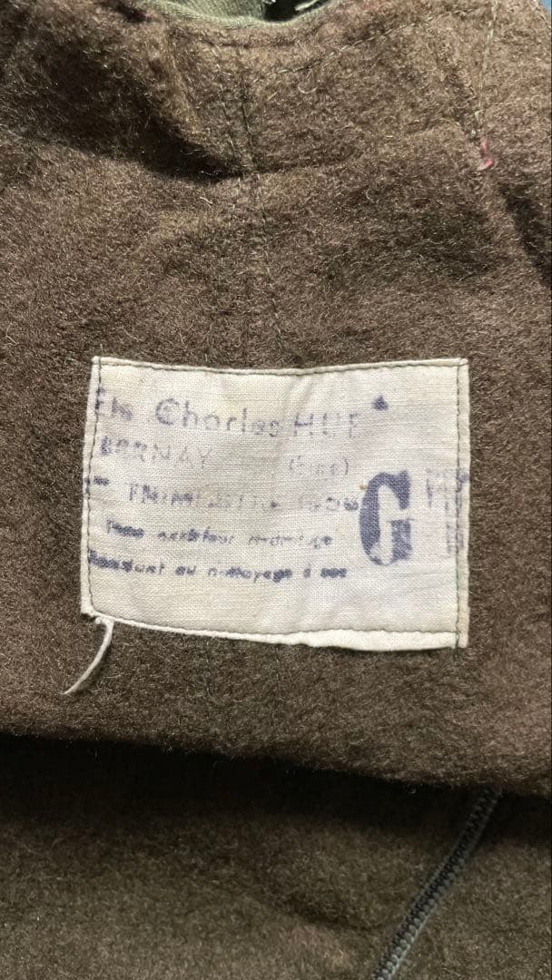 50s フランス海軍 デッキパンツ 防寒 極暖 オーバーパンツ 作業用