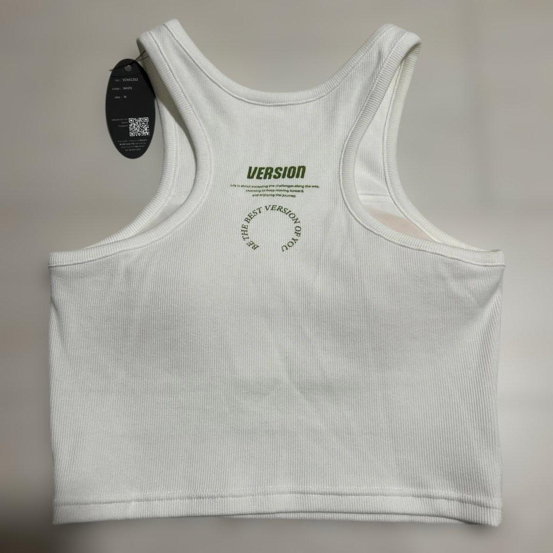 ホワイトタンクトップ VERSION OF YOU.