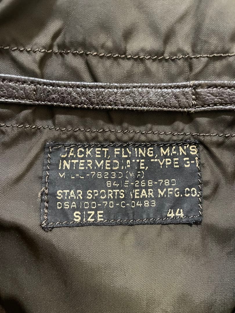 G-1アメリカ軍 US NAVY フライトジャケット60's~70's移行期