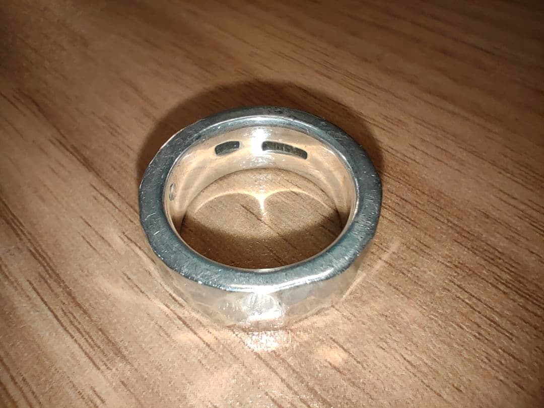 15号　シルバー1000 　howclub 指輪　リング 鍛造　 純銀　　重厚