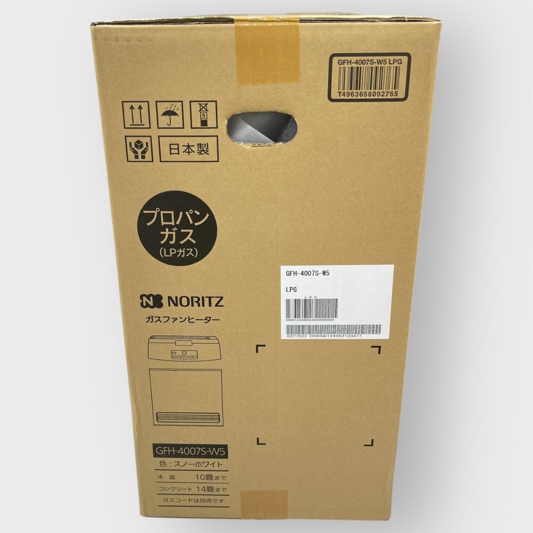 NORITZ ガスファンヒーター GFH-4007S-W5(LPガス)