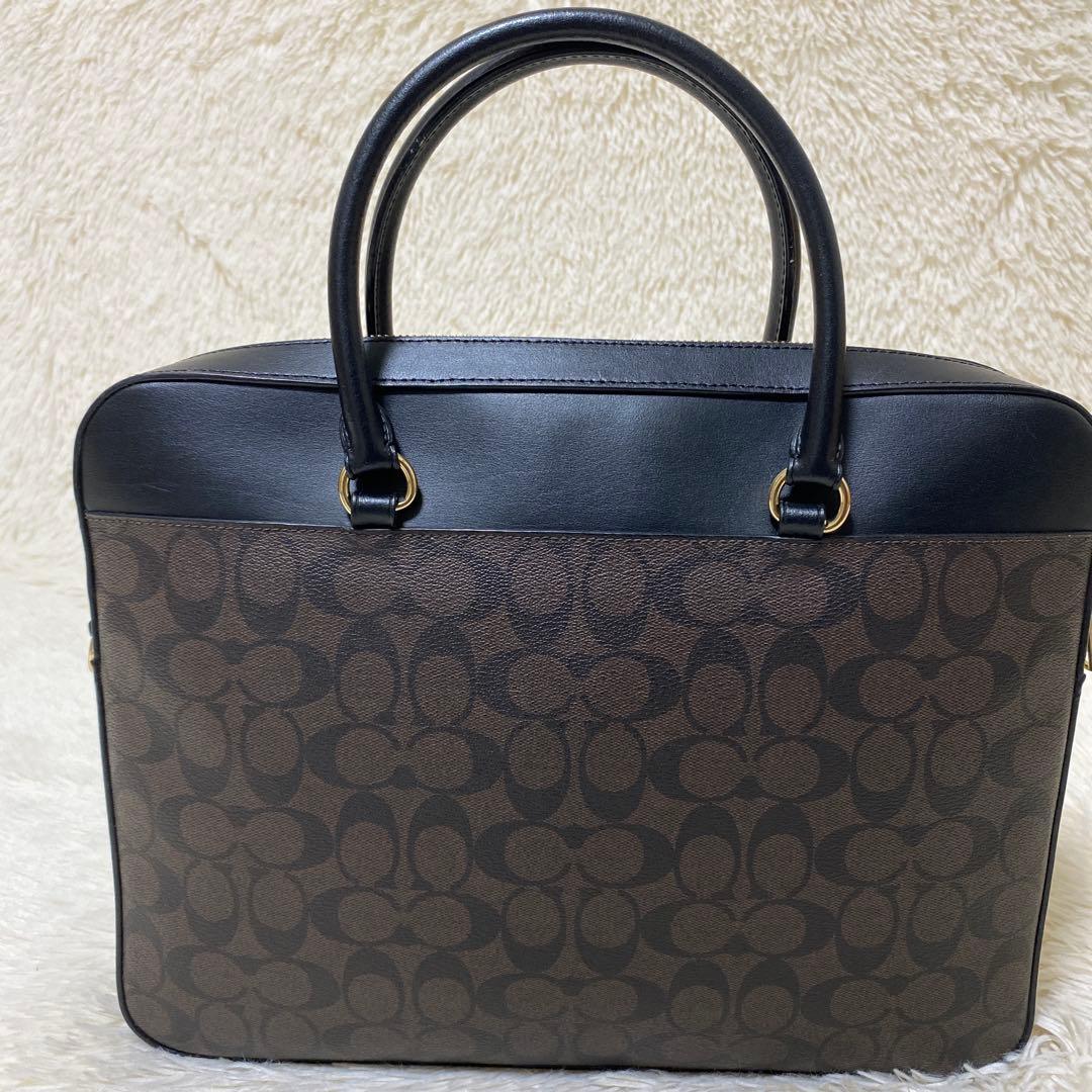 コーチ COACH シグネチャー ハンドバッグ A4可　ビジネスバッグ男女兼用