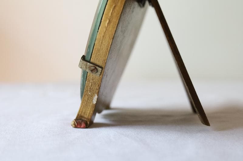 アンティーク　バーボラミラー