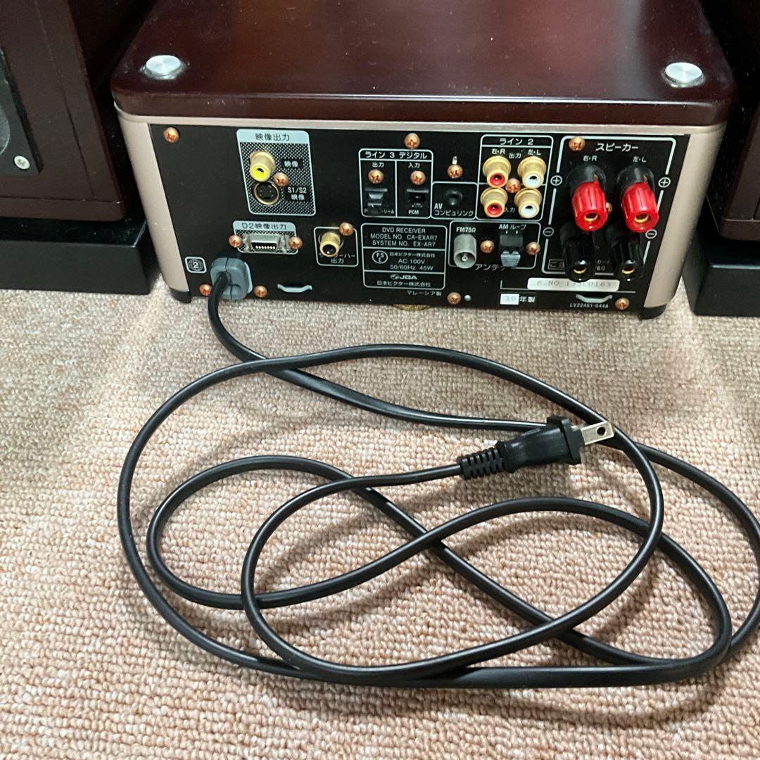 Victor ウッドコーンコンポEX-AR7 スピーカースタンドセットEX-A3