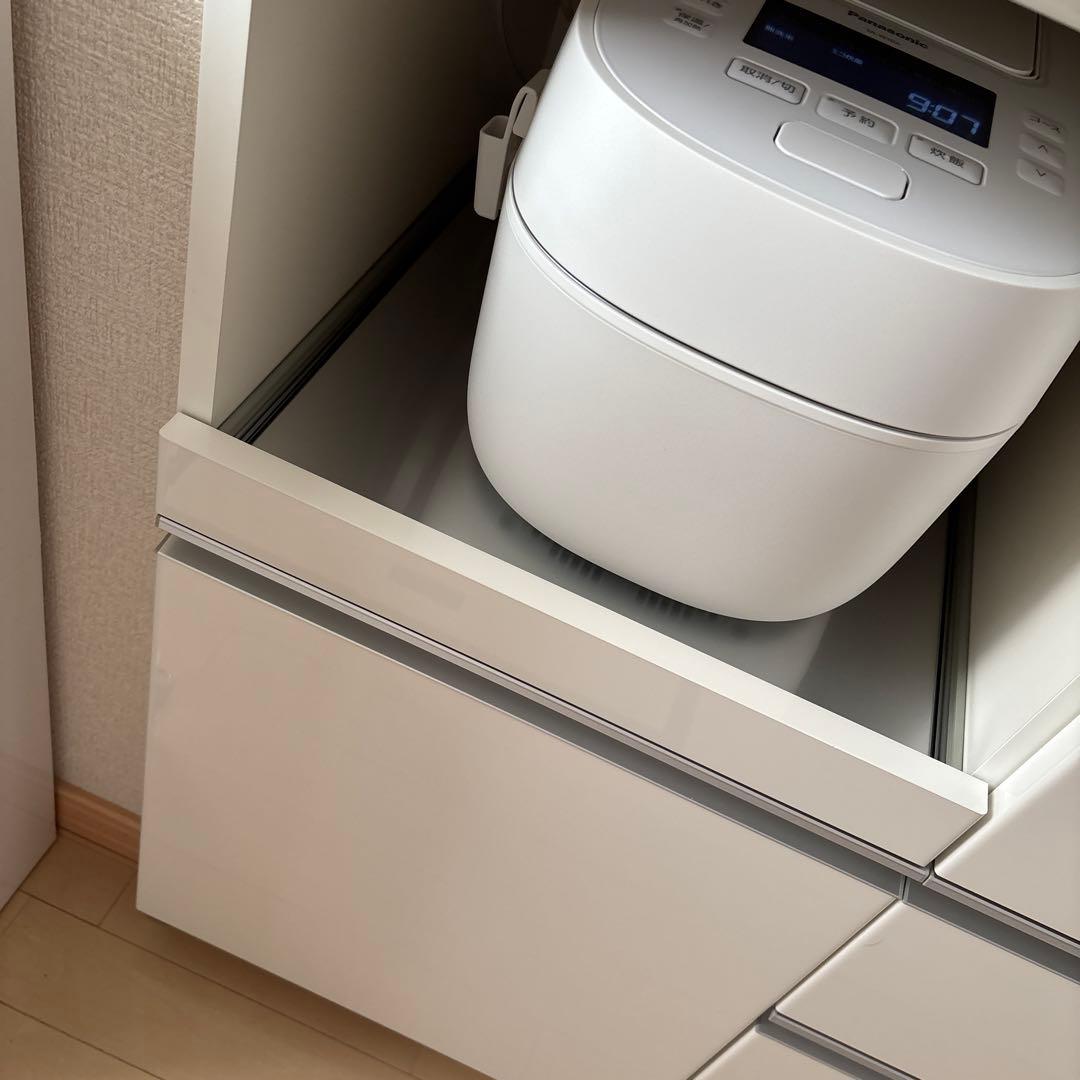 鏡面ホワイト　キッチンカウンター 25日の発送で2000円引き