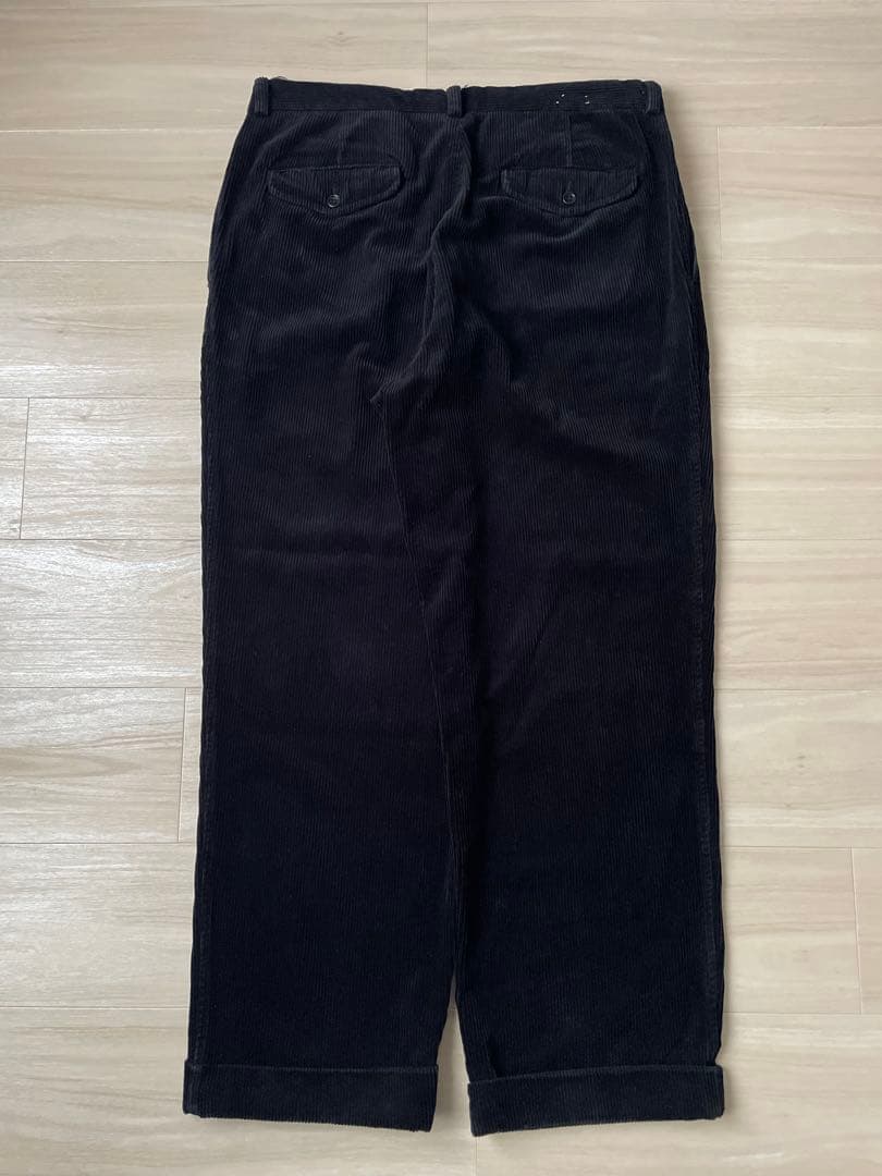 90s バナナリパブリック コーデュロイ パンツ 太畝 ブラック 黒 ビンテージ