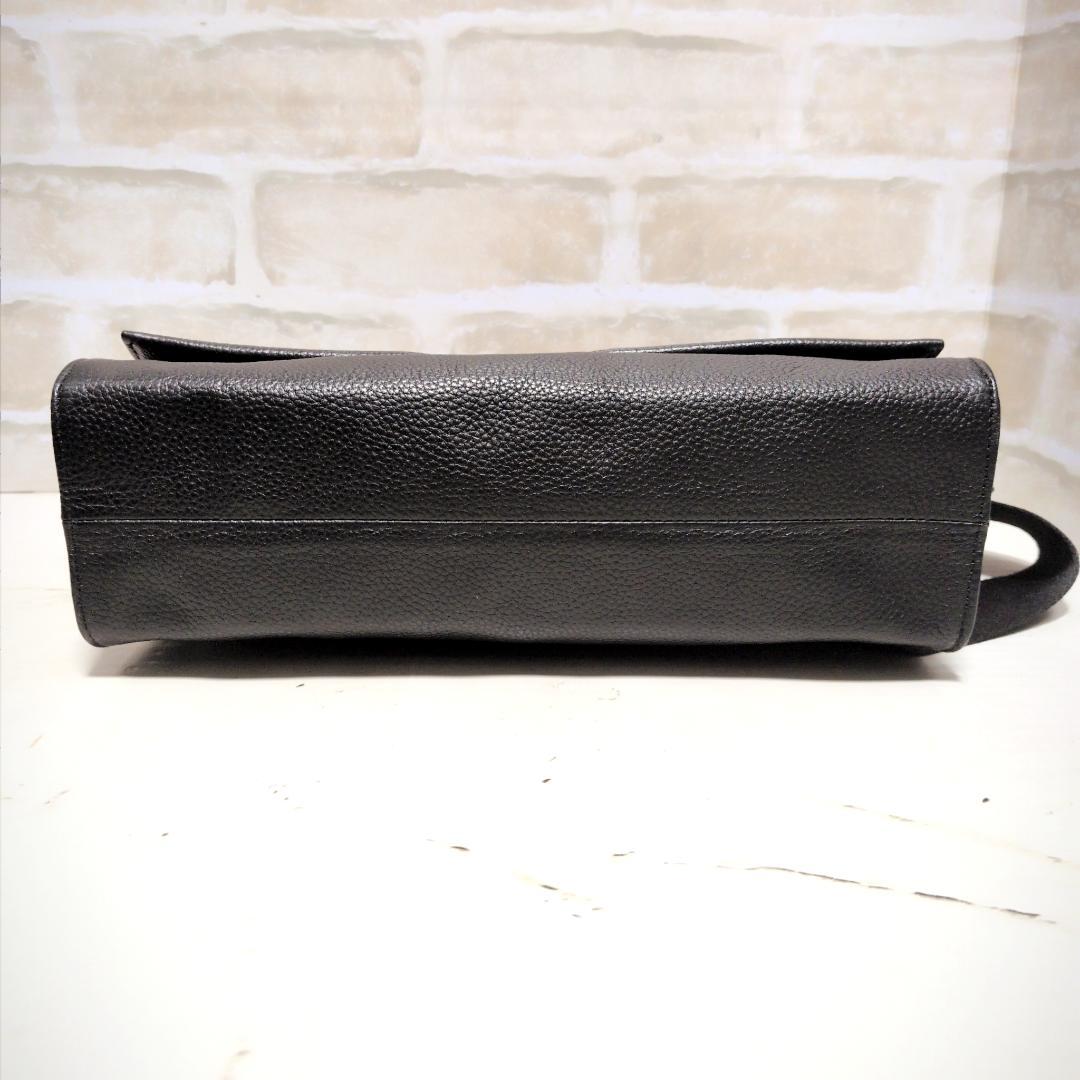 ★【イア パピヨネ】ワイドテープ ダルメシアン柄 ボディバッグ ブラック 美品