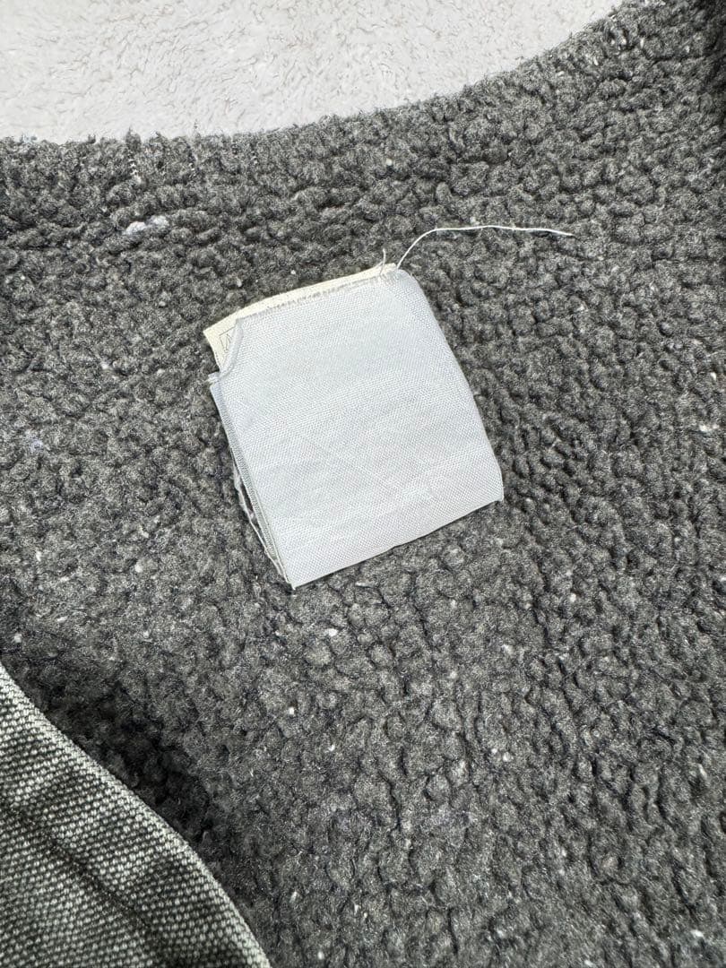 こ*ー様 00s carhartt USA製 ダックベスト モス ボア ペンキ