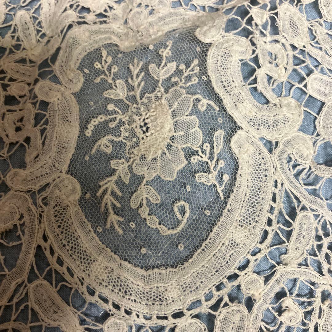 フランスアンティークレースの襟
