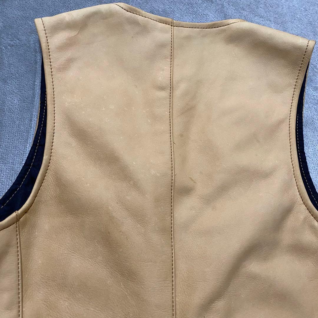 VANSON Leathers スウェードレザーベスト USA 製 タンカラー