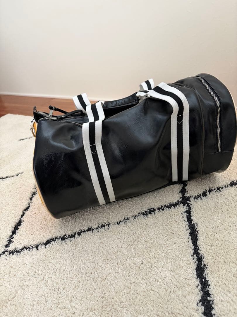 FRED PERRY ドラムバッグ ブラック/イエロー