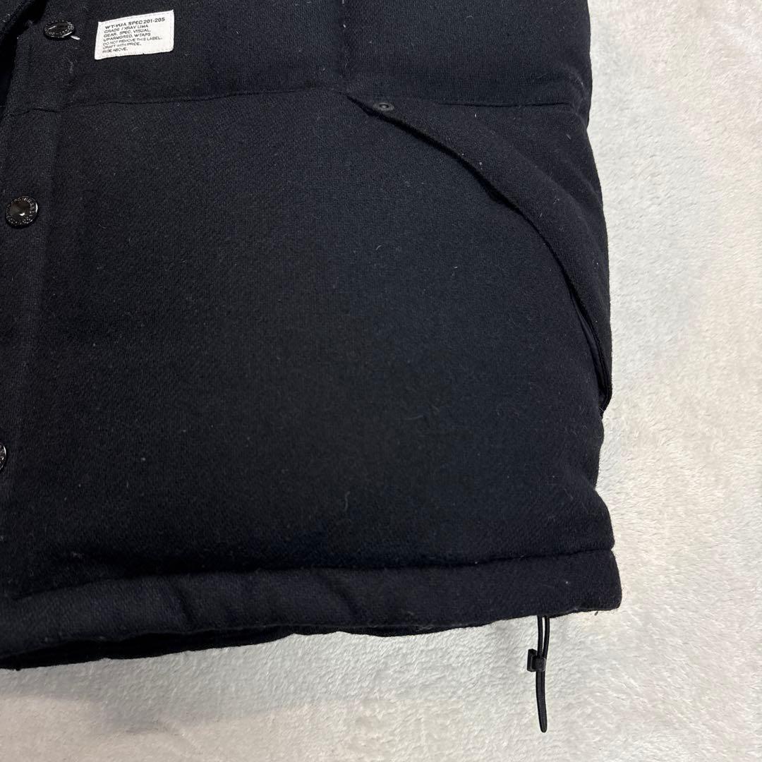 ダブルタップス　大きいサイズ　ダウンベスト　ブラック　XLサイズ