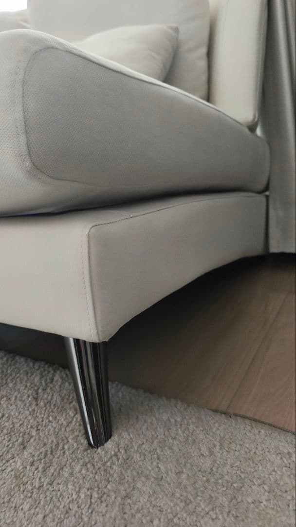 MTY​【美品/2024年4月購入】ニトリ 2人掛け布張りソファ