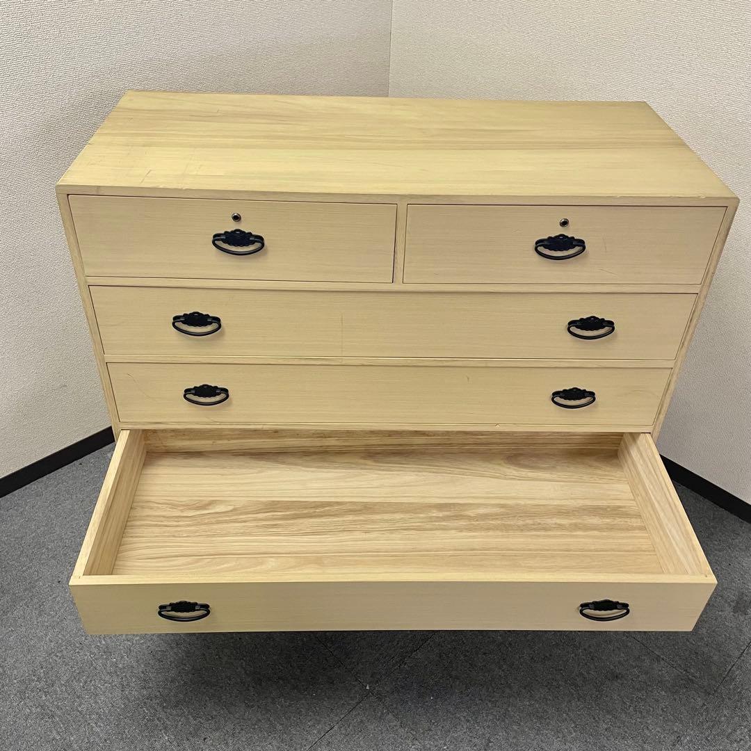 桐タンス 天然木 6段 日本製 高塚桐材商店 和箪笥 チェスト　M