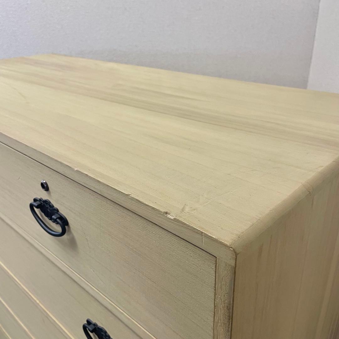 桐タンス 天然木 6段 日本製 高塚桐材商店 和箪笥 チェスト　M