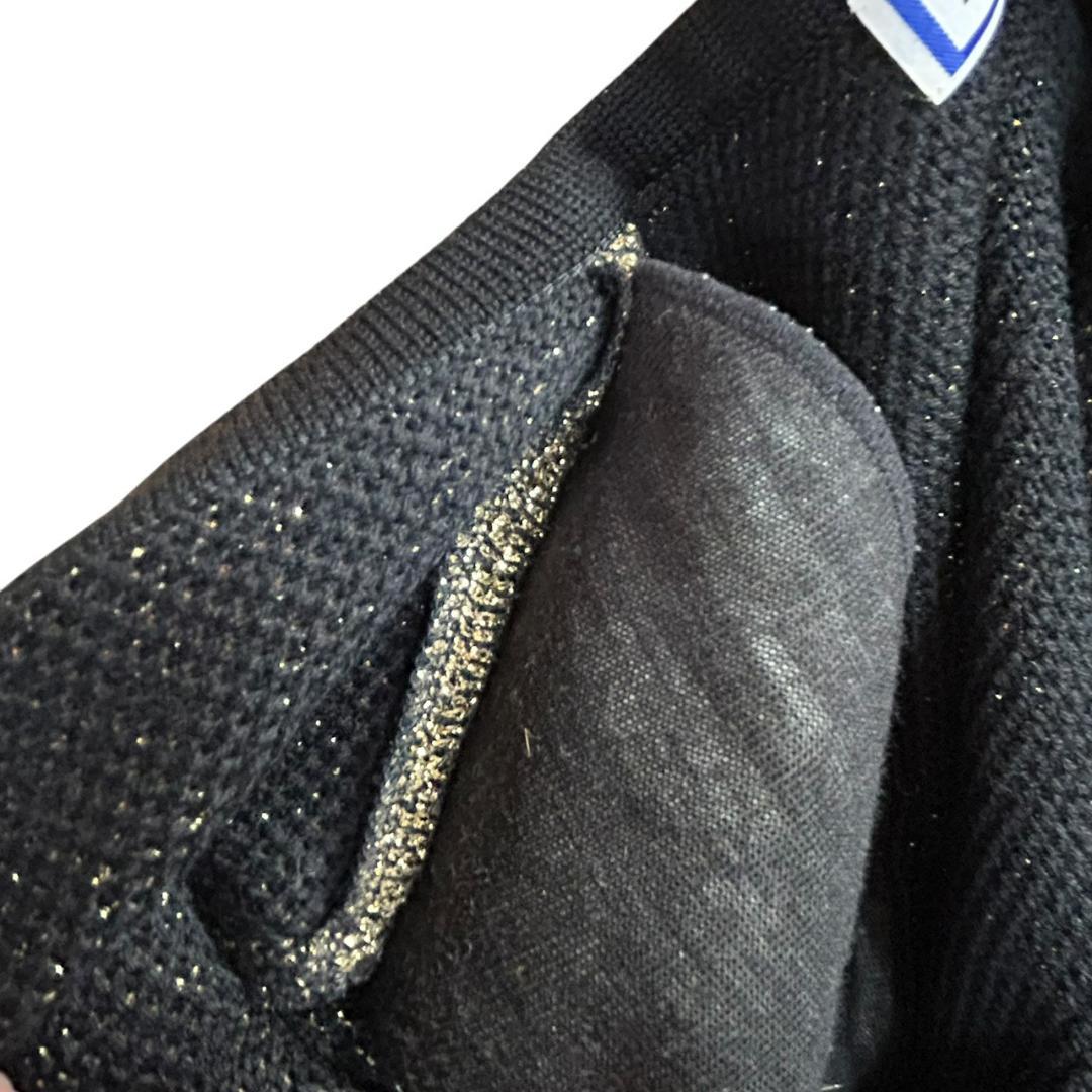 イヴ・サンローラン ヴィンテージ ラメ入り ニットセットアップ ゴールド　M