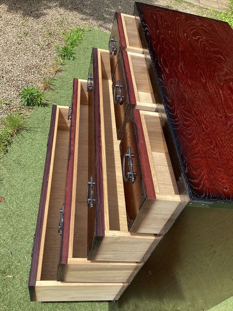 時代箪笥　民芸箪笥　収納家具　整理箪笥　装飾金具　和箪笥