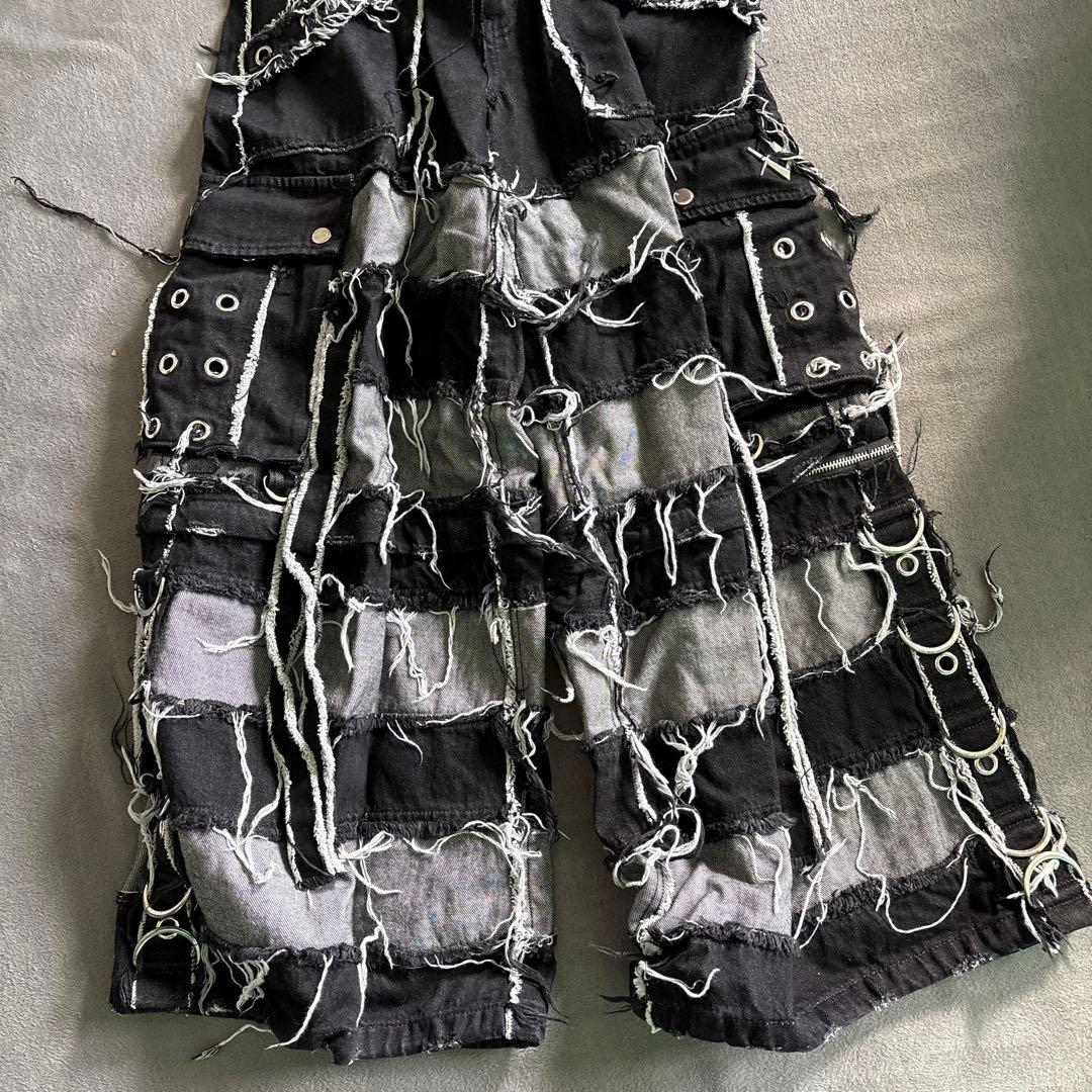 『REFLEM/レフレム』2WAY切替ワイドデニムカーゴパンツ サブカル 地雷系